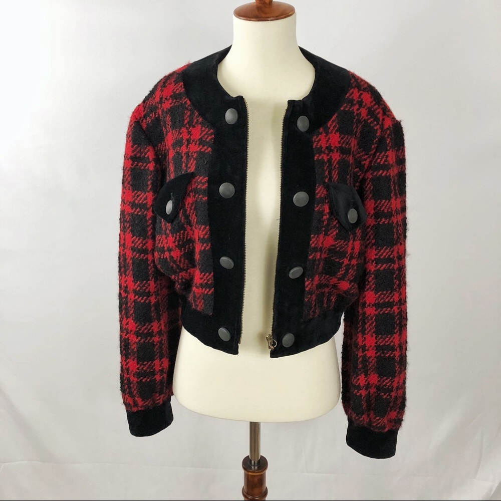 ๐ธ SOLD :: Moschino Cropped Bomber Jacket 10 - Picture 7 of 8